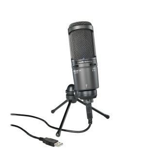 AT2020 SIDE-ADDRESS CARDIOID CONDENSER MICROPHONE, BLACK